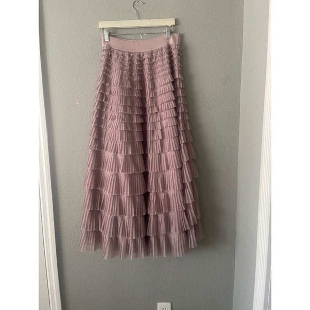 Lucky Brand Tulle Ruffle Maxi Skirt - Picture 5 of 9